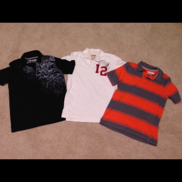 Bundle of boys size large polo shirts.  Like new.