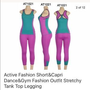 Woman hot active solid yoga running wear