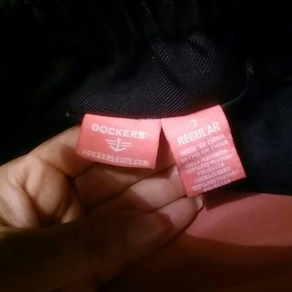 Set of 3 Navy Girls Uniforms Skorts Dockers Size 7 - Picture 3 of 4