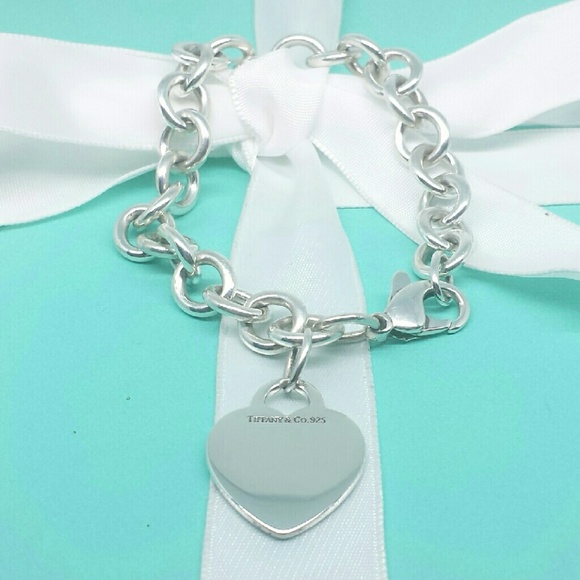 Tiffany & Co Heart Tag Bracelet Sterling Silver