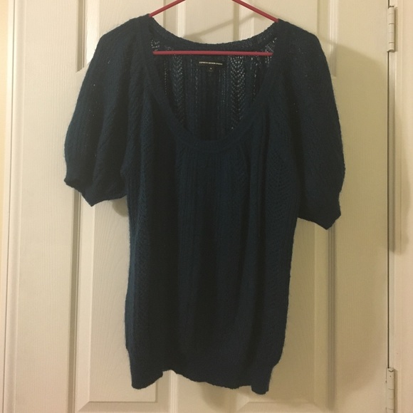Express blue green knit sweater