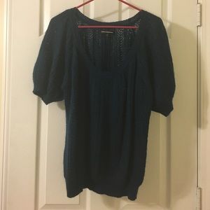 Express blue green knit sweater