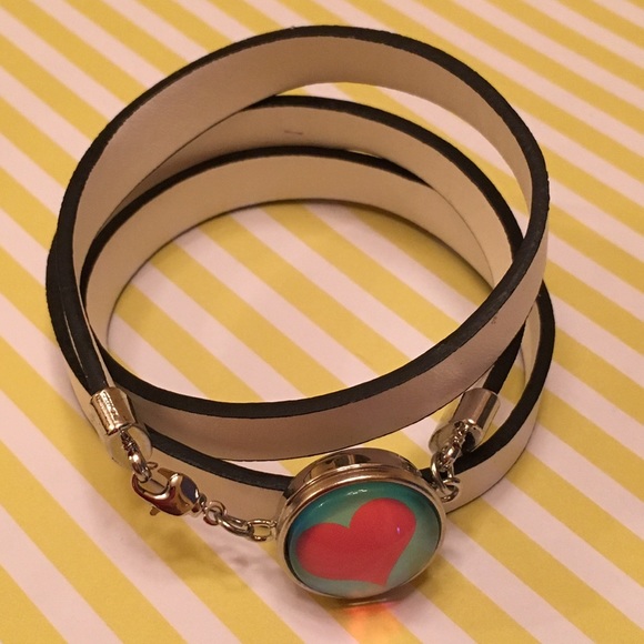 2 Leather Bracelets + 9 Interchangeable Snaps - image 4