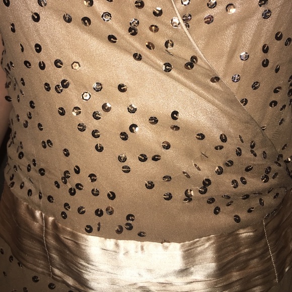 Brown and cream dress - Picture 2 of 3