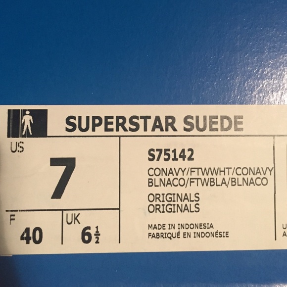 🚫SOLD🚫 Superstar Suede sneakers. - Picture 3 of 3
