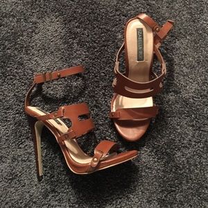 Super sexy cognac high heels 7.5