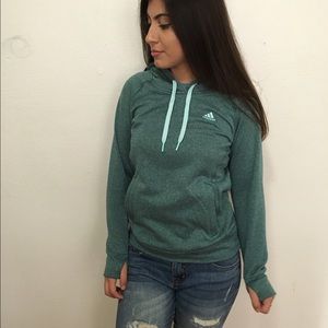 Adidas turquoise hoodie