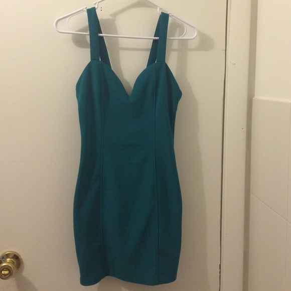 TOBI Body-con Teal Dress