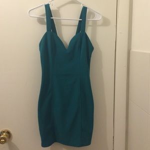 TOBI Body-con Teal Dress