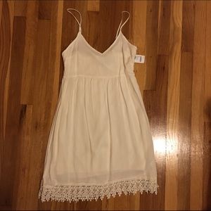 Charlotte Russe cream colored dress