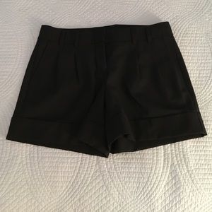 Soft black editor style shorts