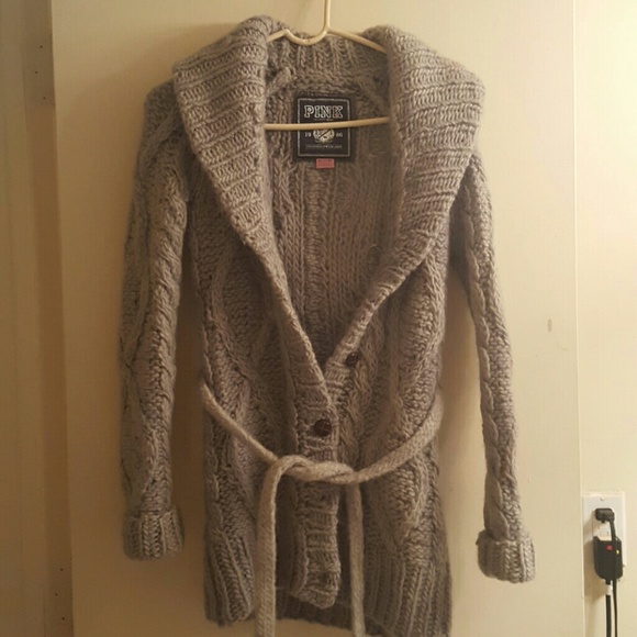 Pink knit cartigan