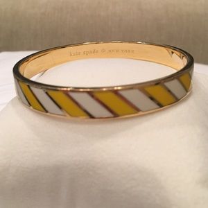 Kate Spade Enamel & Gold Bangle Bracelet