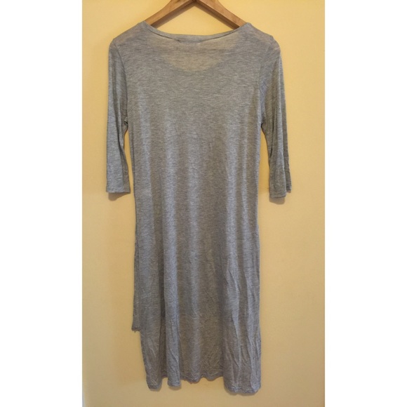 Gray Hi-Low Tunic Top - Picture 3 of 4