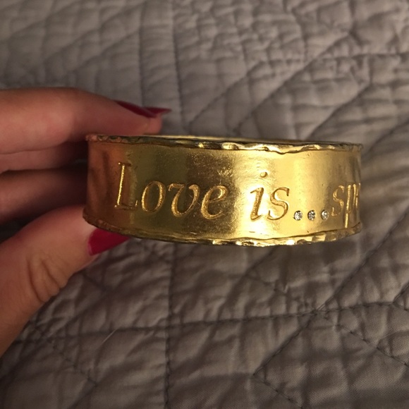Gold statement bracelet