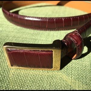Oxblood Ralph Lauren leather belt