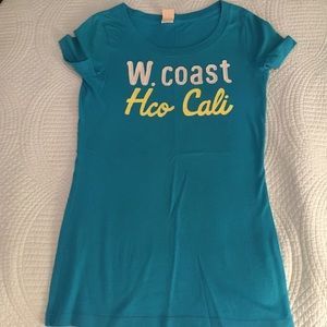 Bright blue Hollister shirt