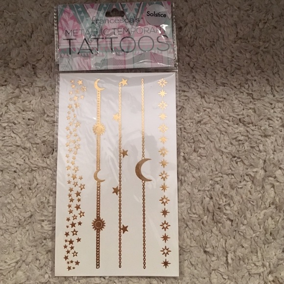 Francesca's temporary tattoo package