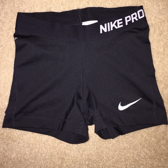 Black nike pro compression shorts-- RESERVED