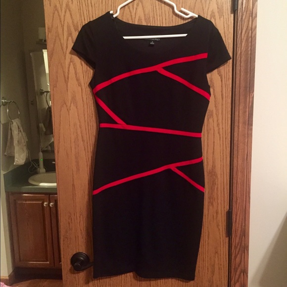 Cynthia Rowley black and red dress