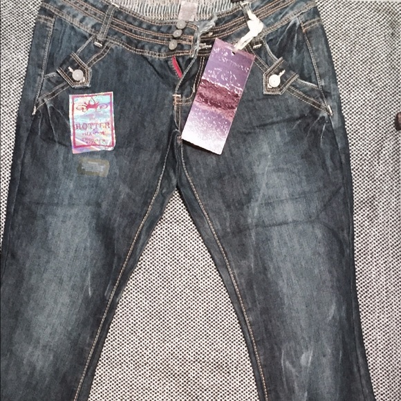Almost Famous distressed bootcut NWT