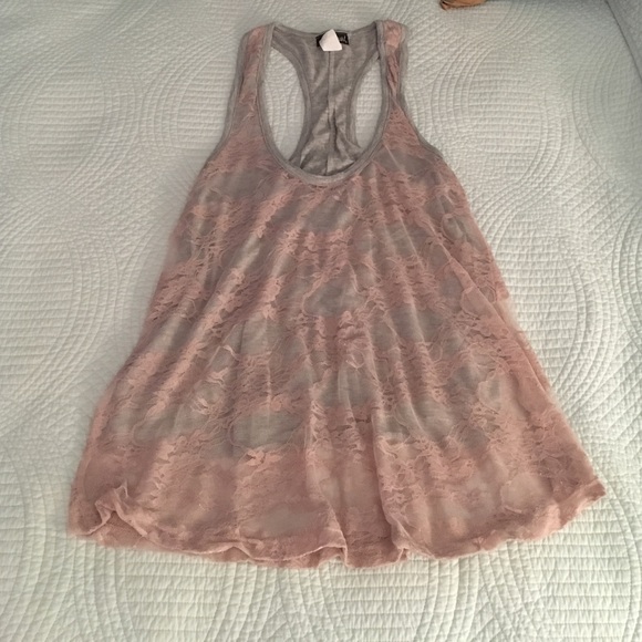 Flowy Lacey tang top