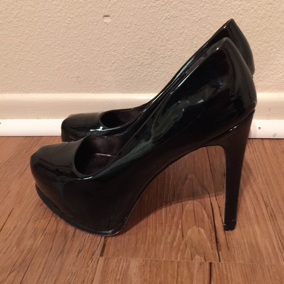 Black platform heels