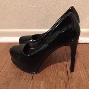 Black platform heels
