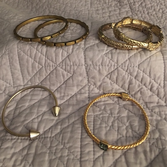 Gold bangle multi pack- various styles