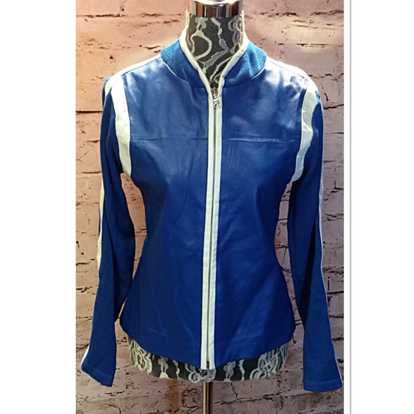 Maurice Sasson Jackets & Blazers - MAURICE SASSON LEATHER SWEATER JACKET