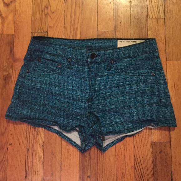 Rag & Bone Tweed Print Biba Shorts - Picture 2 of 4