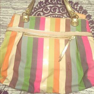 Oversized Rainbow Coach bag