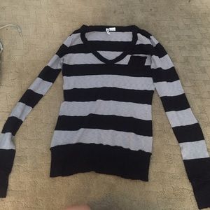 Striped long sleeve sweater