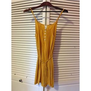 Mustard yellow casual dress