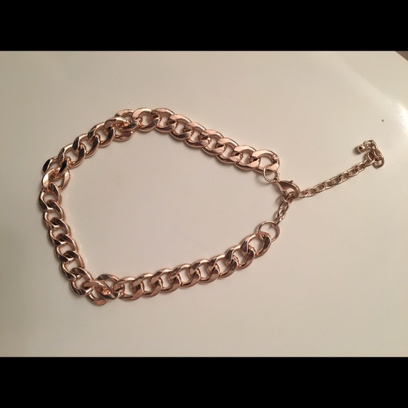 Rose Gold Chunky Chain Necklace/ Choker