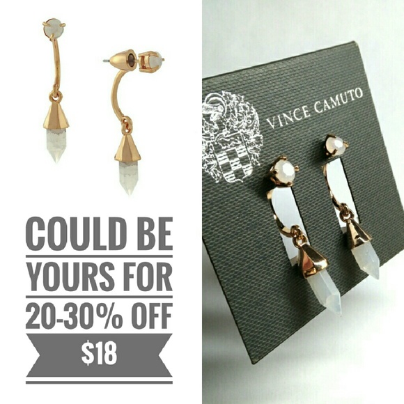 NWT. Vince Camuto Moment in Zen stone earrings.