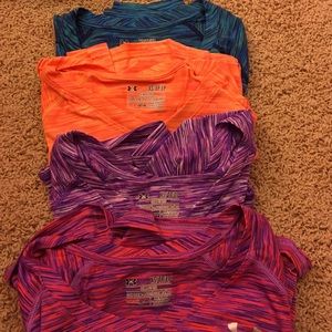 4 Under armour women's xsmall running shirts
