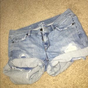 Jean shorts size: 27/4 from the Loft