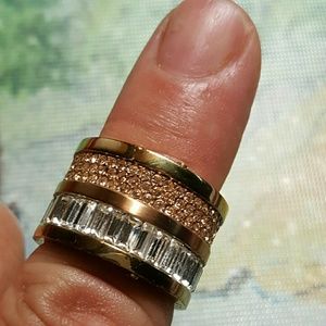 Michael kors barrel band baguettes sz 8