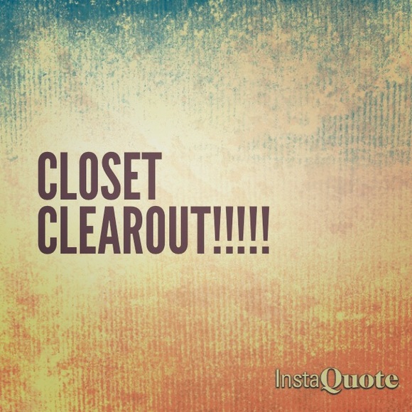 Closet clear out!!!!! Taking offers!