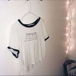 SOLD Feminism Crop Top