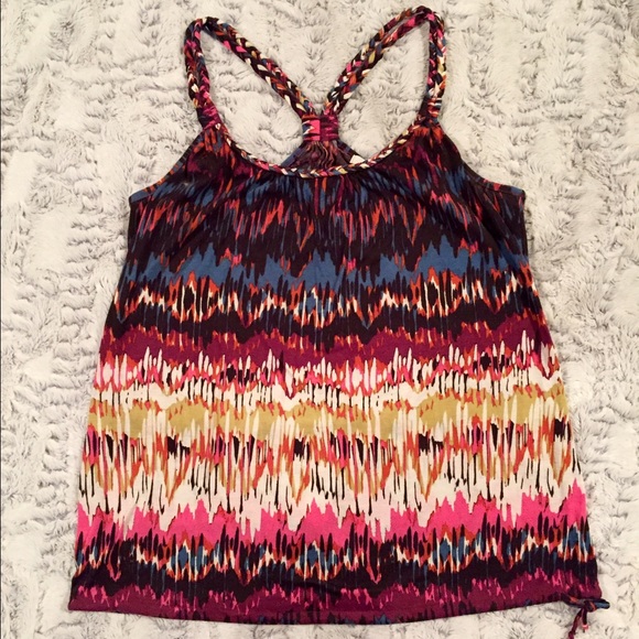MULTI COLOR BOHO KNOTTED TOP
