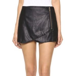 Free people leather skirt