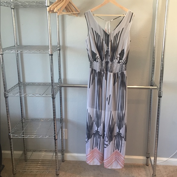 Geometric maxi dress