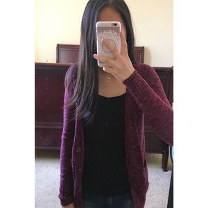 Maroon Cardigan