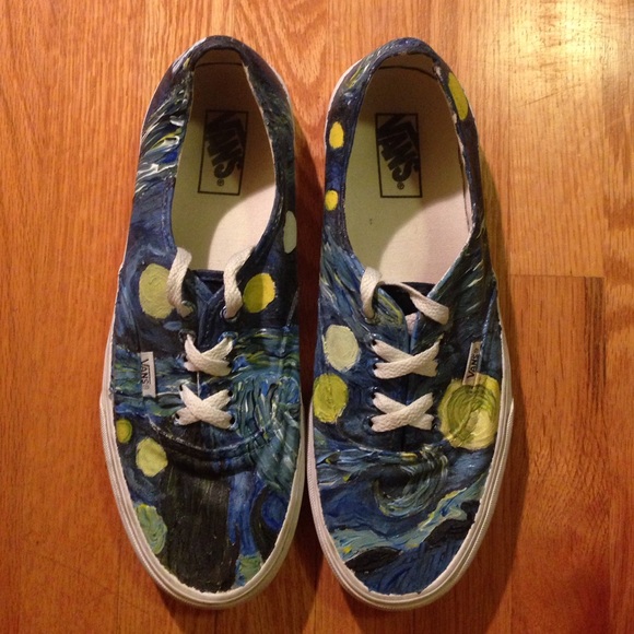 Starry Night Painted Vans