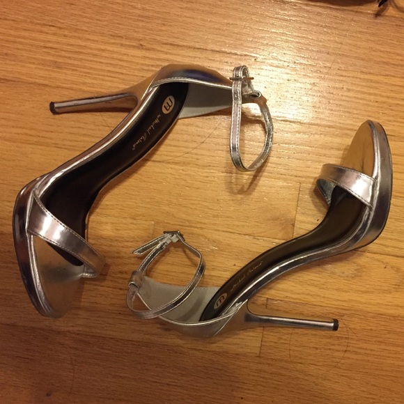 Silver Prom Heels