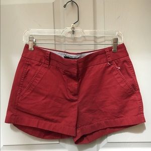 J. CREW Red Chino Shorts