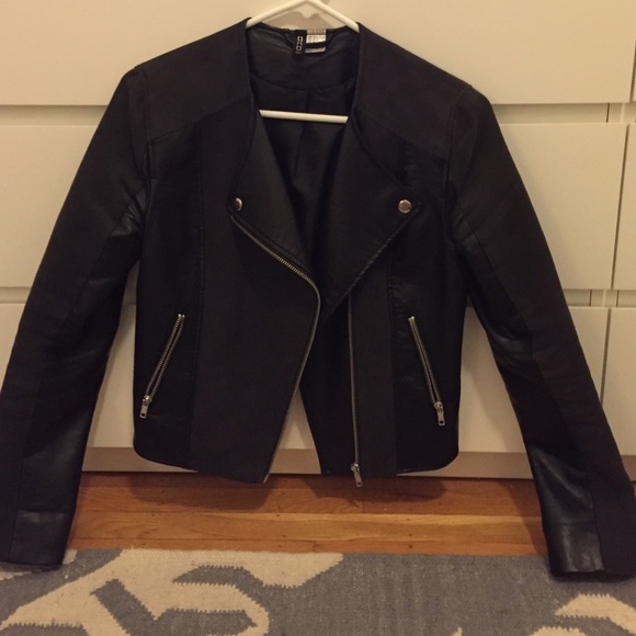 Faux leather jacket
