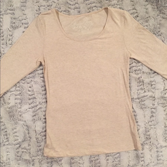 CREAM LONG SLEEVE TOP